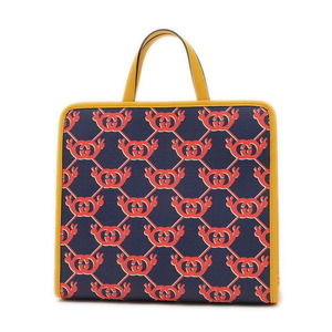 Gucci Tote Bag Navy Blue Yellow